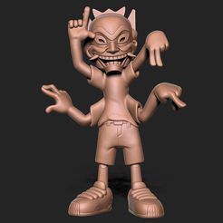 1.jpg STL file Japanese demon mask・3D printable model to download