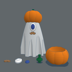 Screenshot-9.png Archivo STL Calabaza de Halloween Sombrero Fantasma・Modelo de impresora 3D para descargar