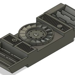 Panther-A-and-D-radiator-and-fan-insert-01.jpg STL file Engine deck fan and radiator grille insert for German Panther Ausf A and D tanks and Bergepanther・3D printer design to download