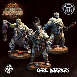 Ogre-Warriors1.jpg Download file Ogre Warriors • Template to 3D print, crippledgodfoundry