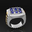 2.jpg Mens Rolex Ring STL 3D Model for 3D Printing