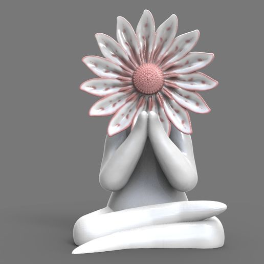 Yoga flower woman 1