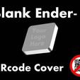 blankendercap.jpg Download free STL file Customizable QR Code Cover for Creality Ender-3 • 3D printer design, nobble