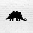 murbrique.jpg Dinosaur wall decor Stegosaurus Stegosaurus dinosaurs