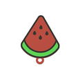 sandia.png llaveros o dijes de frutas