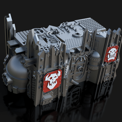 Ork-Terrain.png Download STL file Ork terrain for war games • 3D print object, KaiTech_Design