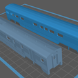 3.png Indian Pacific Ghan car trailer NR class shell Complete set 3D print model