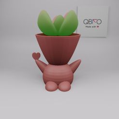 lovelyfaty.jpg Descargar archivo STL Lovely Faty planter • Plan de la impresora 3D, QBKO3D