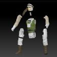 ScreenShot017.jpg STAR WARS .STL Luke skywalker Hoth .3D ACTION FIGURE .OBJ KENNER STYLE.