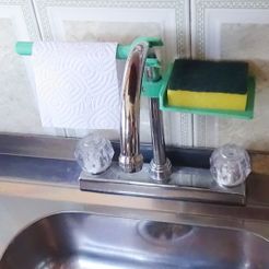 DSC01803.JPG STL file Sponge and towel holder・3D print design to download
