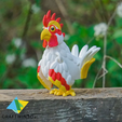 5.png Print in Place Tiny Rooster no supports