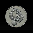 009.jpg Basketball Bunny coin