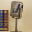 Capture d’écran 2018-05-22 à 11.33.19.png Free STL file Retro microphone lamp・3D printable object to download