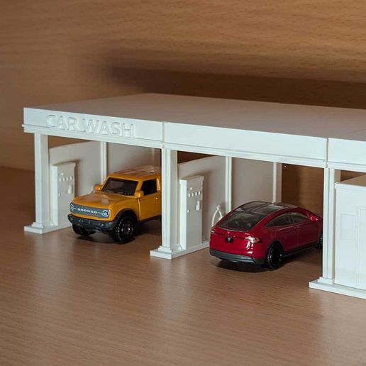 modular-self-service-car-wash-diorama-1-64-3d-STL-matchbox.jpg Modular Self Service Car Wash 1/64 (FDM)