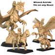ASTRIDE-ON-WIZARDS_all.jpg Saddled Beasts: Dragon, Griffin, Horse, Battle Dog for Wizards Astride