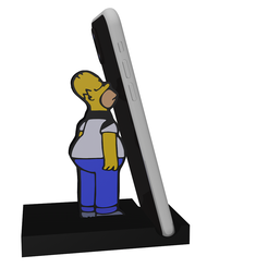 f.png Archivo STL Soporte de teléfono Homero・Objeto imprimible en 3D para descargar
