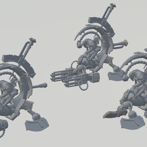 Undead space robot Grave Sabre 3D model