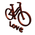 3.png Love Bicycle Poster