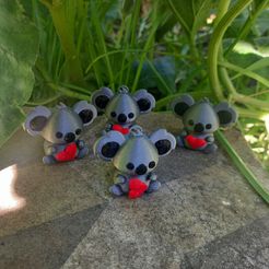 Anti-stress koala keychain