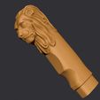 03.jpg Lion Head Knife Handle 3D  Model