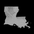 4.png Topographic Map of Louisiana – 3D Terrain