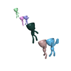 Parados_Gral.png Free STL file SET / CONJUNTO DE 6 HERMOSOS MODELOS PARADOS BASADO EN LOS JARRONES /MACETAS DE ROBERT PLANT APTOS PARA COLGAR EN LA PARED SET / SET OF 6 BEAUTIFUL STANDING MODELS BASED ON ROBERT PLANT'S VASES / POTS SUITABLE FOR HANGING ON THE WALL・3D printer model to download