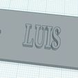 LUIS.jpg Key ring with name - LUIS