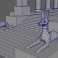Low_Poly_Egyptian_Temple_01_Wireframe_07.png 埃及神庙低聚 // 设计 01