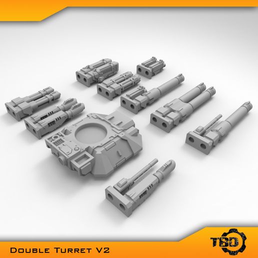 🛰 ALTERNATIVE TURRET V2・ STL File for 3D printing・Cults