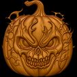 Mysterious-Halloween-Pumpkin-2.jpg Mysterious Halloween Pumpkin STL file for 3d printing or CNC