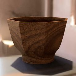 Bonsai-octagon-img1.jpg Free STL file Bonsai Plant Pot - Octagon Type・3D print model to download