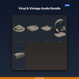 01_hero.png Vinyl & Vintage Audio Bundle - 5-Model STL Bundle
