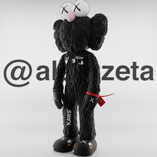 KAWS BFF Open Edition Vinyl Figure Black - US