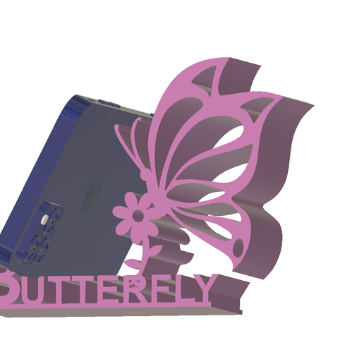 Butterfly_PS_H.png Download STL file Butterfly Shaped Phone Stand • Template to 3D print, 3dPrinted4u