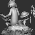 6.jpg Calvin and Hobbes in nature for 3d print stl