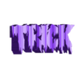 Trick or treat flip text_.stl TRICK OR TREAT FLIP TEXT