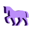 horse.stl Horse Meeple for Board Games