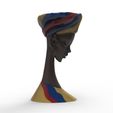 africana.556.jpg African Woman - Palenquera de Cartagena - STL for 3D printing