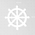 LOR) Ean) Dharma Wheel, 2 Styles, Buddhist's Wheel