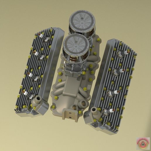 Flathead-Navarro_Render_10.jpg KIT RACING NAVARRO für Motor FORD FLATHEAD V8