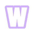 w_Low_case.stl heinrich - alphabet font - cookie cutter
