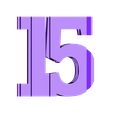 15.stl STL file Text Flip: Numbers 0-20・3D printing model to download