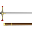 Belmont-Sword-c.png Trevor Belmont's Sword Prop | Available With Matching Scabbard | By Collins Creations 3D