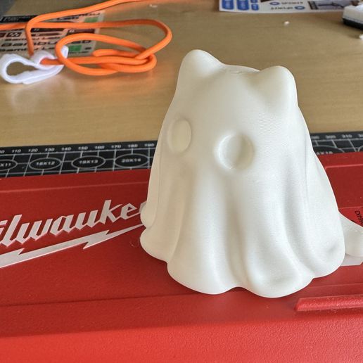 Cozy Cat Ghost | Halloween Desk Buddy