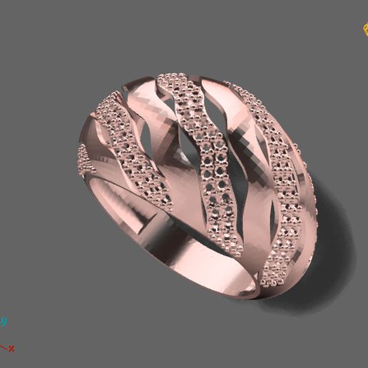 Gents Ring - STL READY 3D model