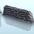 5.jpg Set of barricades: hedgehod wooden sandbags - Bolt Action Flames of War scenery terrain wargame Modern