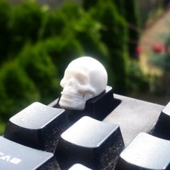 keycap scull 3d printing.jpg Файл STL Skull Keycap STL for Cherry MX 3D print model・3D-печатная модель для загрузки