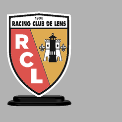 IMAGE-LENS.png STL-Datei Lampe racing club de Lens・Design für 3D-Drucker zum herunterladen