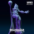 18.jpg Girl Frost Wizard Normal and Nude 3D print model