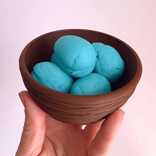 Nest Style Bowl for Egg Collecting for Sensory Play